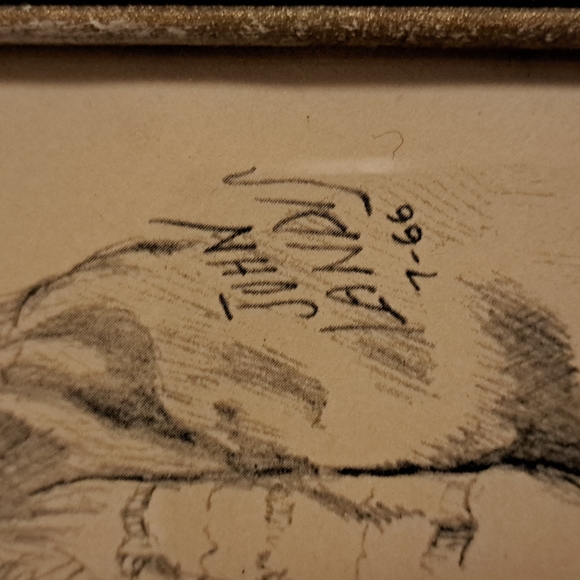 2 John Landis sketches signed & dated - Picture 5 of 6